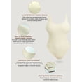 thumbnail image 5 of Athlemo Women's Sleeveless Bodysuit Square Neck Ribbed Slimming Tank Top Thong Bodysuit, 5 of 8