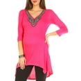 thumbnail image 2 of Women's Maternity Embellished Tunic Top - Extended Sizes Available, 2 of 3