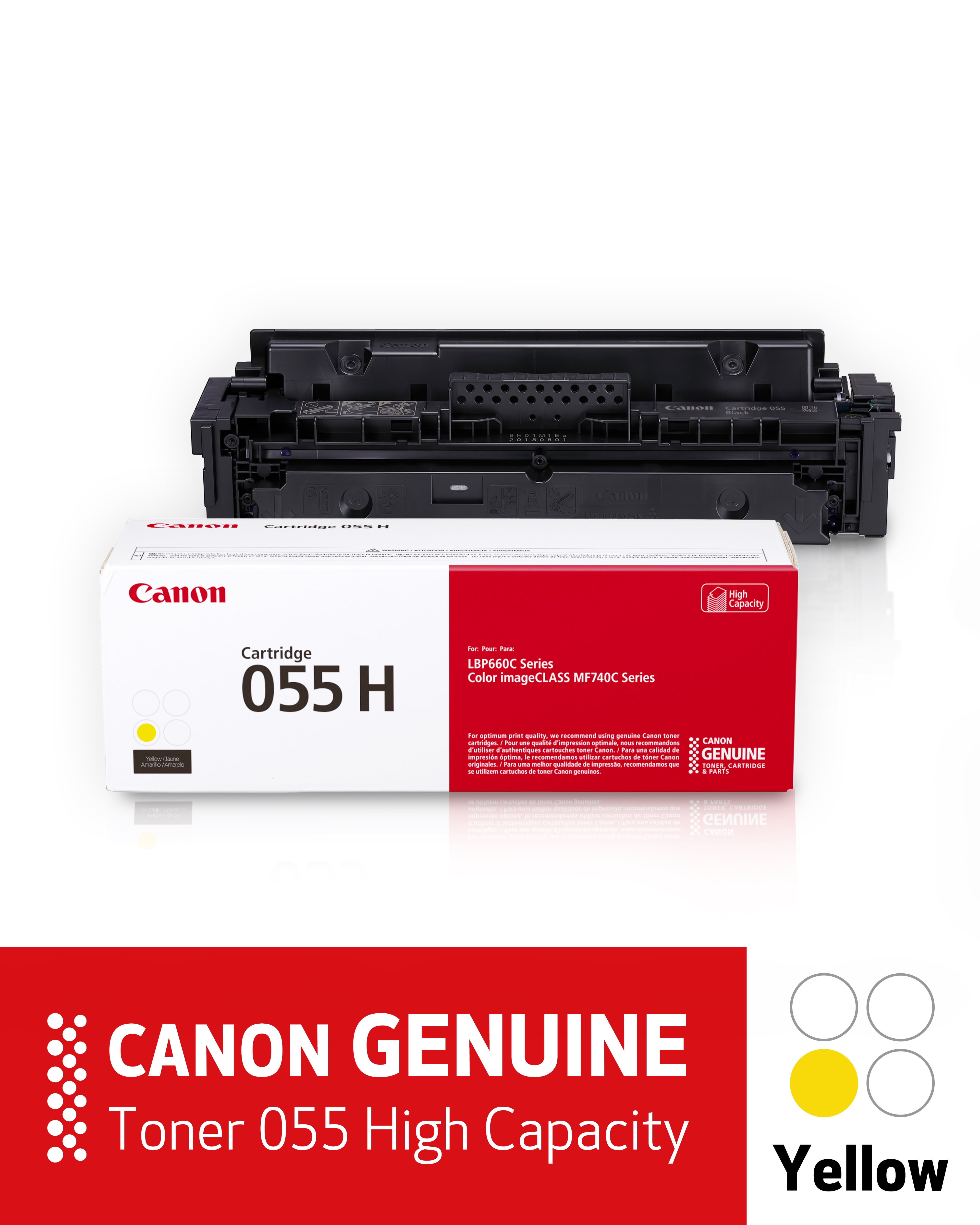 Genuine Canon Toner 055 Yellow, High Capacity – Yields Up To 5,900 Pages Sansujyuku sansujyuku.com