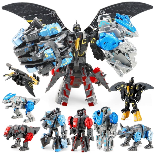 Getatoy Juguete Robot Transformable 4 en 1 de Dinosaurios STEM