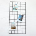 thumbnail image 4 of Uxcell 24"x12" Wire Grid Panel, 1 Pack Wall Grid Panels Board Photo Display Decor Hanging Organizer, Black, 4 of 5