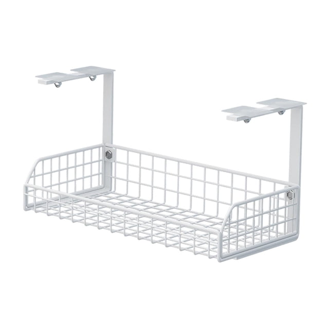 Lipstore Cable Organizer Under Desk Cable Holder for Kitchen Dining Room Organization White