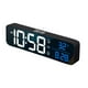 thumbnail image 2 of Reloj despertador digital perfecl Espejo LED grande con calendario Temperatura, 2 of 8