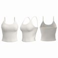 thumbnail image 5 of Top-kevin Women'S Sports Bra Set with Thin Straps, Solid Color Design and Built-In Bra Padding, Polyester Blend for Running, Cycling, Fitness, 5 of 8