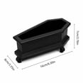 thumbnail image 3 of Planter Box Resin Black Coffin Design 6 X 3.5 X 3 Inch Halloween Table Decor Spooky Home Party Display Accessory, 3 of 7