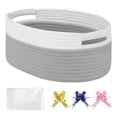 thumbnail image 2 of Easter Basket,Small Woven Basket With Gift Bags And Ribbons, Empty Gift Baskets, Shelf Storage, Small Cat Dog Pet Toy Boxes, 13”X 9”X 5.5”,HA, 2 of 9