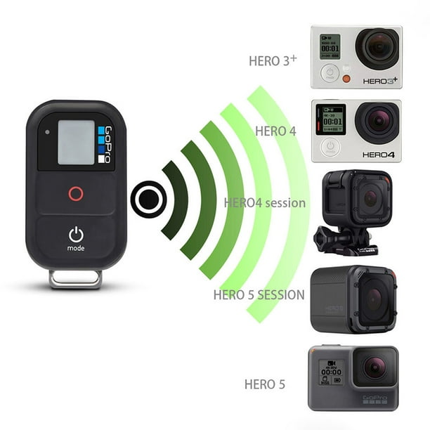 GoPro Smart Waterproof Wireless Wi-Fi Control Remote for Hero 5, 4 / 3+ / 3 2+ +Cable - Walmart.com