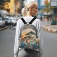 thumbnail image 7 of FORMRS Mini Backpack Purse for Women Quilted Travel Daypack Casual Shoulder Bag, Pine Tree at Dawn, 7 of 7