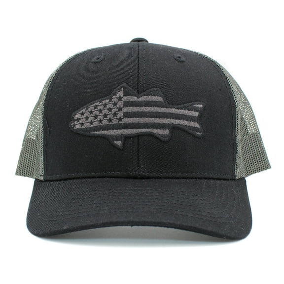 Fishing Tactical Operator Collection with Fishing Flag Patch Cap USA Army Fashion Fish Outdoors Trucker Twill Mesh