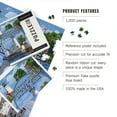 thumbnail image 2 of Lantern Press 1000 Piece Jigsaw Puzzle, Ohio, The Lighthouses of Lake Erie, 2 of 5