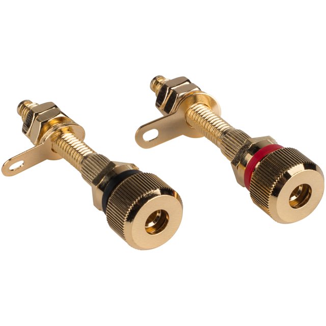 Binding Post Banana Jack Par Dayton Audio BPA-38G HD Gold