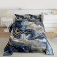 thumbnail image 2 of Castle Fairy Marble Watercolor 3-Piece Full Size Comforter Sets for Teens Women Men,Abstract Marbling Bedding Comforter Set,Stone Pattern Lightweight Bedding Sets,Lightweight Room Decor, 2 of 8