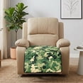 thumbnail image 4 of ZIATUBLES Recliner Chair Covers, Reclining Couch Slipcovers Seat Cushion, Anti-Slip Sofa Cover for Dogs Pets, Washable Furniture Protector, 38.58 x 24.40 Inches, Green Camouflage Frog Print, 4 of 8
