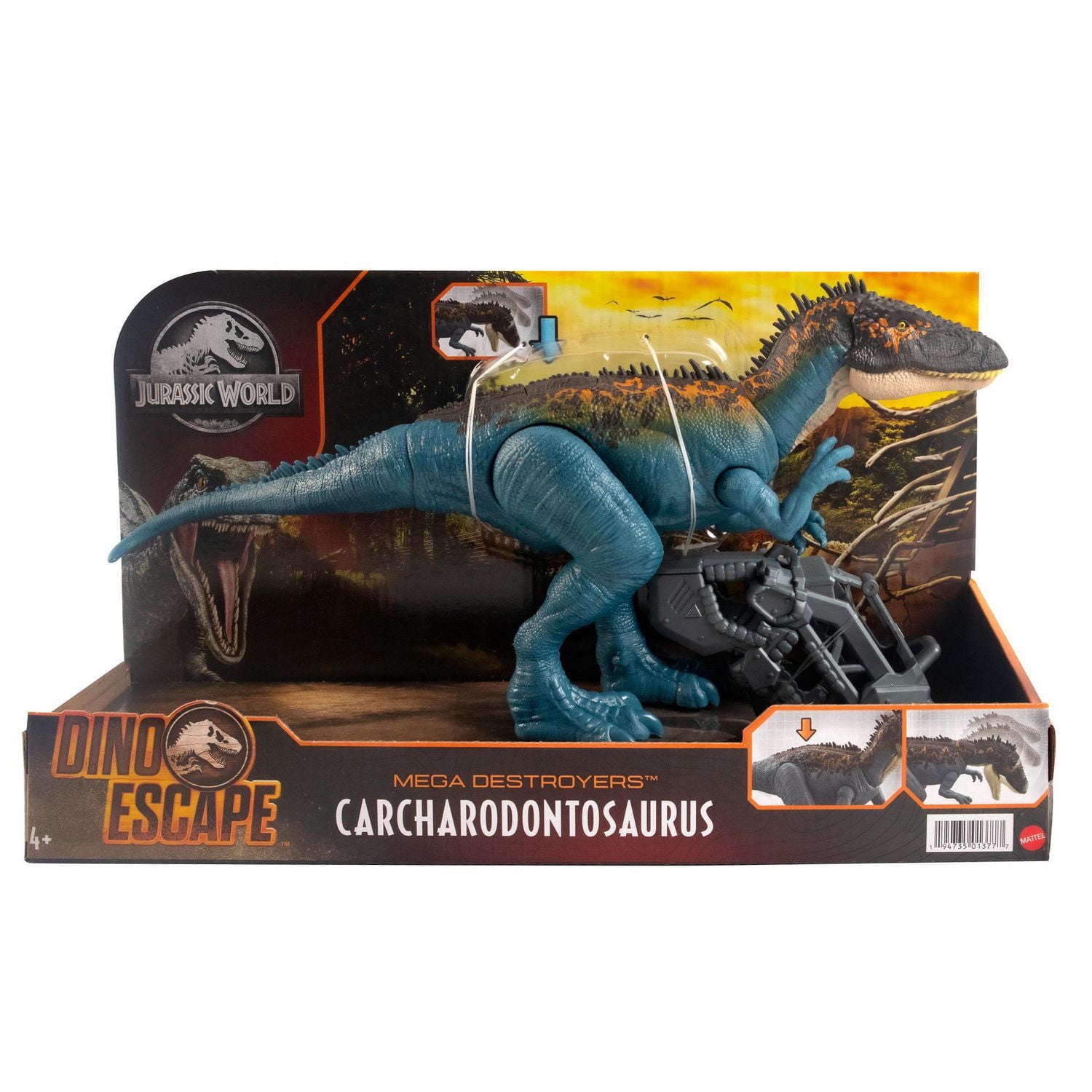 ​Jurassic World Figurine Carcharodontosaurus MÉGA Ravageur
