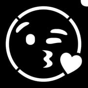 Glimmer Body Art Glimmer Tattoo Stencil - Emoji Kiss (5/pk)