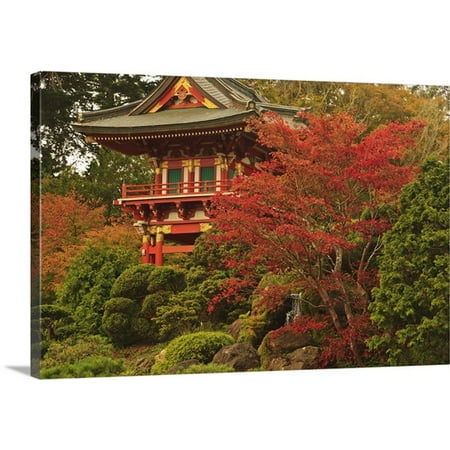 Tea Garden Golden Gate Park - Great BIG Canvas | Stuart Westmorland Premium Thick-Wrap Canvas entitled Japanese Tea Garden In Golden Gate Park; San Francisco,
