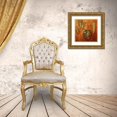 thumbnail image 3 of Loreth, Lanie 20x20 Gold Ornate Wood Framed with Double Matting Museum Art Print Titled - Luminous Leaves I, 3 of 4