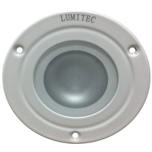 4" White Shadow Flush Mount Utility Light with 3 Color Dimming and Non Dimmable White