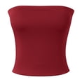 thumbnail image 4 of Landzoo One Women's Tube Top Sleeveless Stretchy Camisole Removable Padding Strapless Shirt For Layering And Outerwear Cozy Stylish Basic Tube Tops, 4 of 8