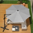 thumbnail image 6 of 10FT Cantilever Patio Umbrella with Base, 360° Rotating Offset Umbrella for Backyard, Deck, Poolside., 6 of 6