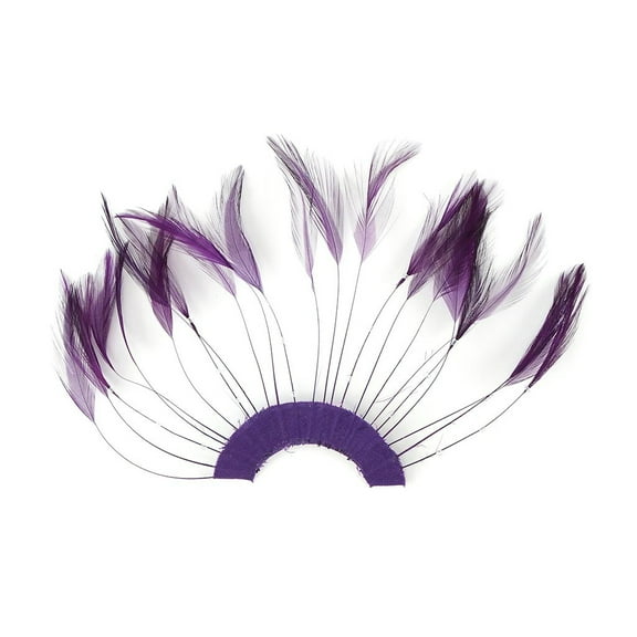 Zucker Feather Products Feather Hackle Plates - 12 pcs - 10" x 5.5" - Purple