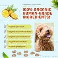 thumbnail image 5 of Cocotherapy Pure Hearts Coconut Cookies – Pina Colada (Pineapple Coconut), (1 Pouch), 5 Oz., 5 of 8