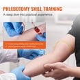 thumbnail image 3 of VEVOR Kit de práctica de flebotomía, kit de entrenamiento intravenoso de venopunción intravenosa, kit de brazo de práctica IV de alta simulación con bolsa de transporte, práctica y habilidades, 3 of 8