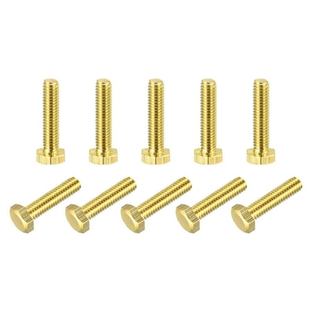 

Brass Hex Bolts M4x18mm 10 Pack Fully Thread Grade 4.8 Machine Screws