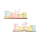 thumbnail image 5 of 2 decoraciones de Pascua de madera, carteles de mesa, suministros de de gnomo, escena de primavera, regalos decorativos, manualidades para el perfecl Decoraciones de Pascua, 5 of 8