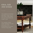thumbnail image 4 of Maven Lane Pullman Traditional Rectangular Wooden Coffee Table, Antiqued Brown, 4 of 6