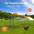 thumbnail image 4 of aixvx Large Metal Chicken Coop Chicken Run,Chicken Pen with Water-Resident and Anti-UV Cover,Duck Rabbit House Outdoor(10’ W x 19.7’ L x 6.5’ H), 4 of 5