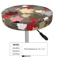 thumbnail image 4 of Lsque Maple colorful Pattern Round Bar chair cushion covers Velvet Fabric Premium Comfort Protects from Scratches and Stains for 14-17 Inch Chair-13 inch, 4 of 7