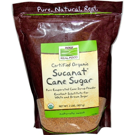 NOW Foods – Sucanat Granulated Cane Organic Non-GE – 2 lbs.