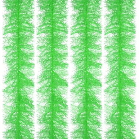 Uxcell 6.6Ft Feather Boa, 4Pcs Artificial Fluffy Feather Boas Party Decorations for DIY Crafts, Wedding Costume, Christmas, Concert, Halloween, Home Decor, Fruit Green