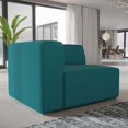 thumbnail image 3 of Modway Mingle Fauteuil de Sofa Orienté vers la Gauche en Tissu de Polyester de Style Moderne, Bleu Sarcelle, 3 of 6