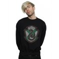 thumbnail image 2 of Harry Potter Mens Slytherin Crest Flat Sweatshirt, 2 of 5