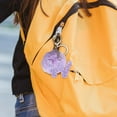 thumbnail image 1 of Purple Velvet Letter Pendant Keychain for Backpacks 26 Alphabet Options 1 Piece, 1 of 6