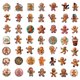 thumbnail image 4 of Pegatinas Gingerbread Man de vinilo impermeable para anime, 50 unidades, 4 of 4