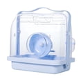 thumbnail image 2 of Jaula transportadora para hámster, estuche de transporte con rueda para correr, botella de agua, jaula para mascotas Azul, 2 of 9