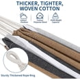 thumbnail image 4 of IdealHouse Hamac Double en Coton avec Support en Acier Robuste et Résistant à la Rouille, Capacité de 450 Lb Hamac Traditionnel Tissé Portable avec Sac de Transport pour Cour Arrière, Jardin et Camping, Café, 4 of 6