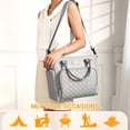 thumbnail image 5 of AUXDIQ 11L Insulated Cooler Bag Leakproof Cooling Tote Thermal Lunch Bag Grey, 5 of 6