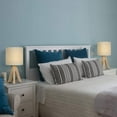 thumbnail image 2 of Wooden Tripod Nightstand Lamps with Fabric Linen Shade, 2 of 7