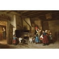 thumbnail image 2 of Théophile-Emmanuel Duverger 24x17 Gold Ornate Framed and Double Matted Museum Art Print Titled - Bedtime!, 2 of 4