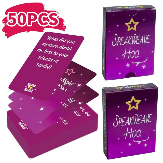 TanSiDing 100 Pcs Cartes Cœur à Cœur pour Couples, Jeu de Démarrage de Conversation, Connexion Profonde, Soirée Romantique, Renforcement des Relations, Cartes de Questions Stimulantes