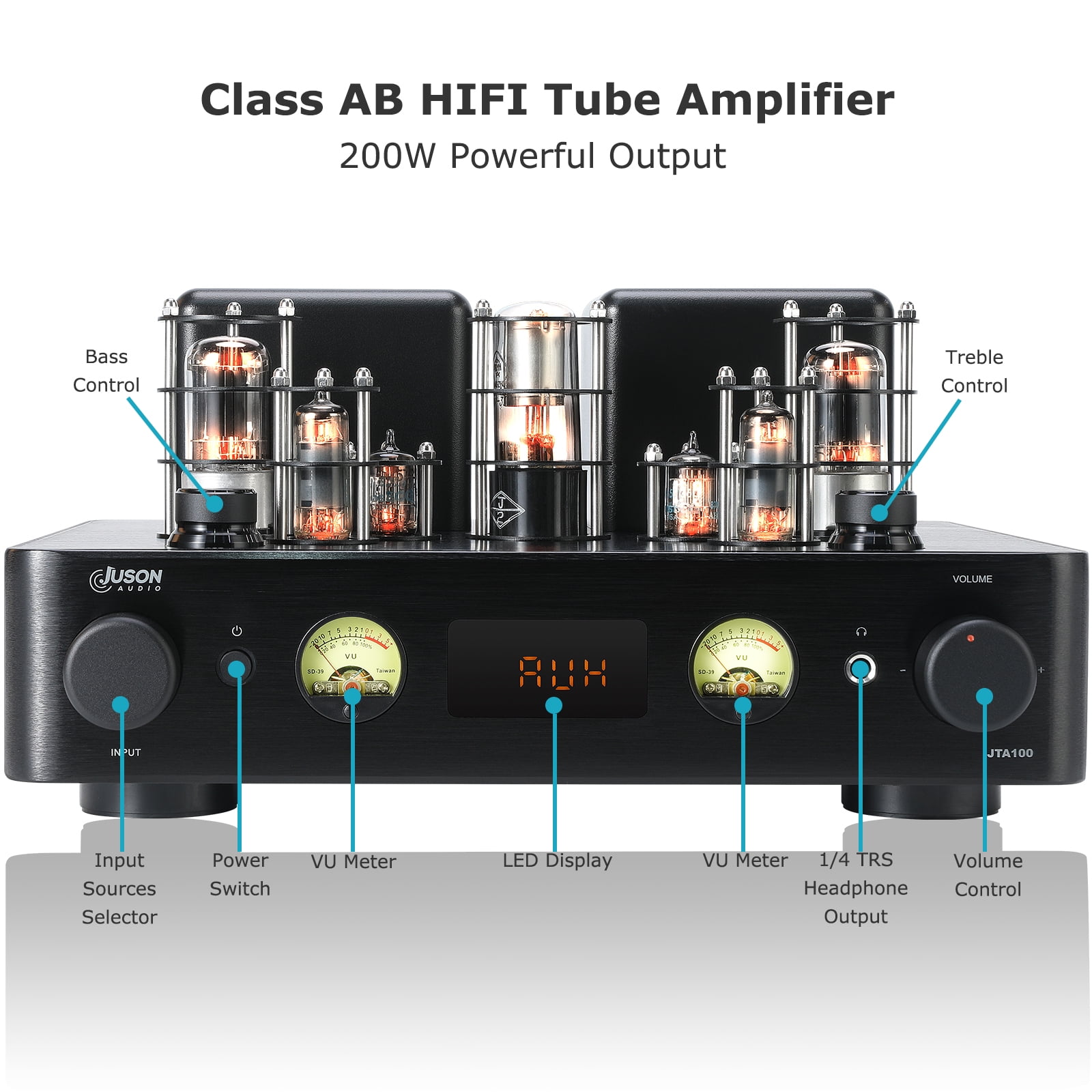 Juson Audio JTA100 2025 200W Vacuum Tube Amplifier Hybrid Class AB