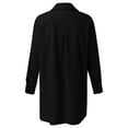 thumbnail image 6 of Clothing 2025 Super Soft Wrinkle Free Button Down Shirts for Women Formal Work Dress Blouses Tops Womens Button Down Shirts Boyfriend Long Sleeve Oversized Blouses Tops, 6 of 7