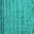 thumbnail image 1 of Ahgly Company Machine Washable Indoor Square Abstract Turquoise Blue Contemporary Area Rugs, 4' Square, 1 of 4