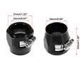 thumbnail image 3 of 4Uds AN12 Hex Negro Coche Manguera Acabador Abrazadera Adaptador Montaje, 3 of 6