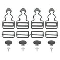 thumbnail image 1 of Unique Bargains Gun-black Metal Overall Buckles (4 Sets), 1 of 6