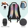 thumbnail image 4 of Yuyamidu Axolotl Print 17 Inch Kids Backpack for Ages 6-18 Girls Elementary Middle High School Schoolbag with Adjustable Padded Straps Colorful Bling Axolotl Boohbag for Back to School, 4 of 7